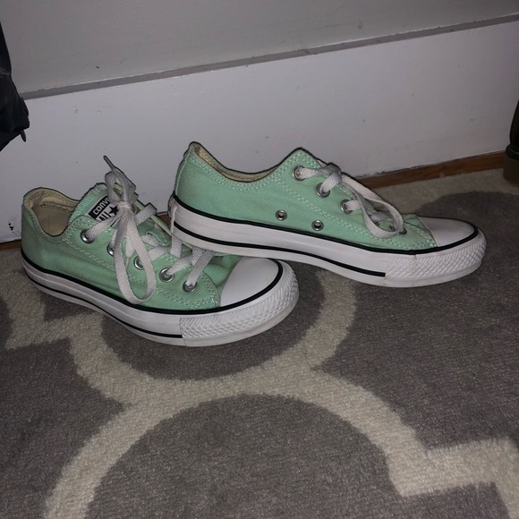 VERY gently used teal Converse Chucks! - Picture 2 of 5